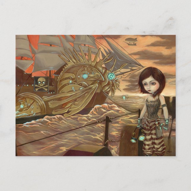 "Maritime Sunset" vykort (Framsida)