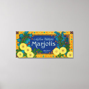 Marjolis Soap LabelParis, Frankrike Canvastryck