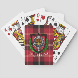 Marjoribanks skotska klan tartan & vapen casinokort