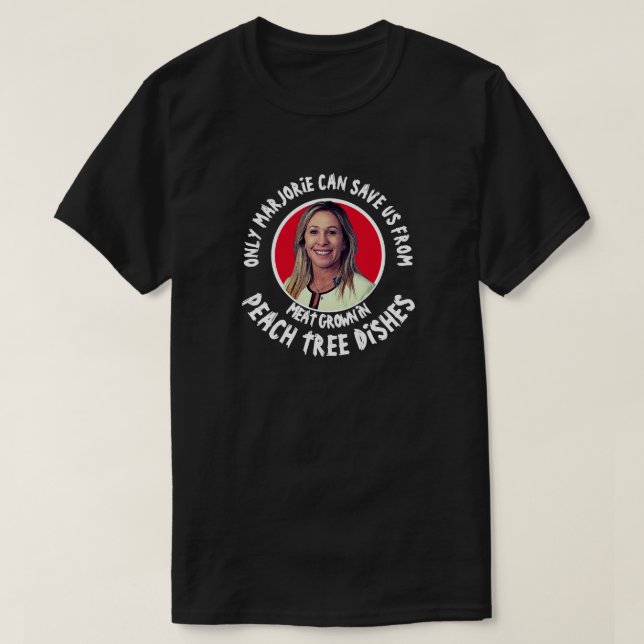 Marjorie Greene Peach Träd Dods T Shirt (Design framsida)