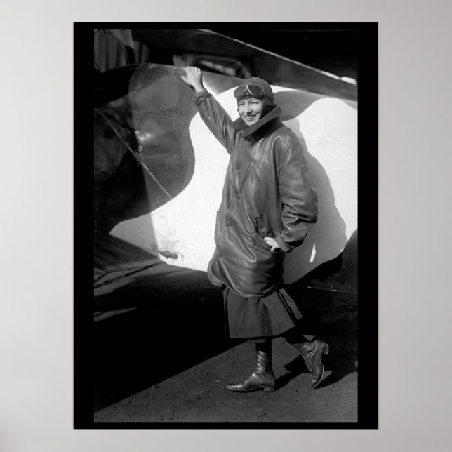 Marjorie Stinson, endast bild av kvinna_Krig Poster (Framsidan)