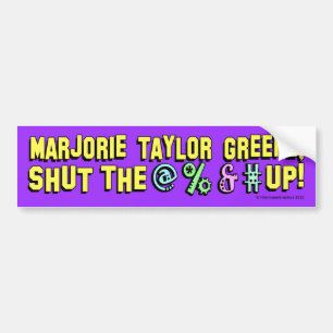 Marjorie Taylor Greene, stäng @%&#! Bildekal