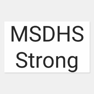 Marjory Stoneman Douglas High School Strong Rektangulärt Klistermärke