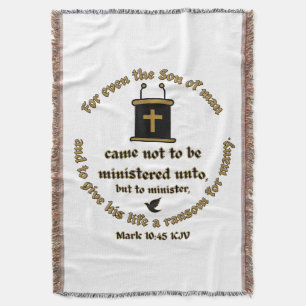 Mark 10:45 KJV Bible Verse Faith with Scriptures Filt