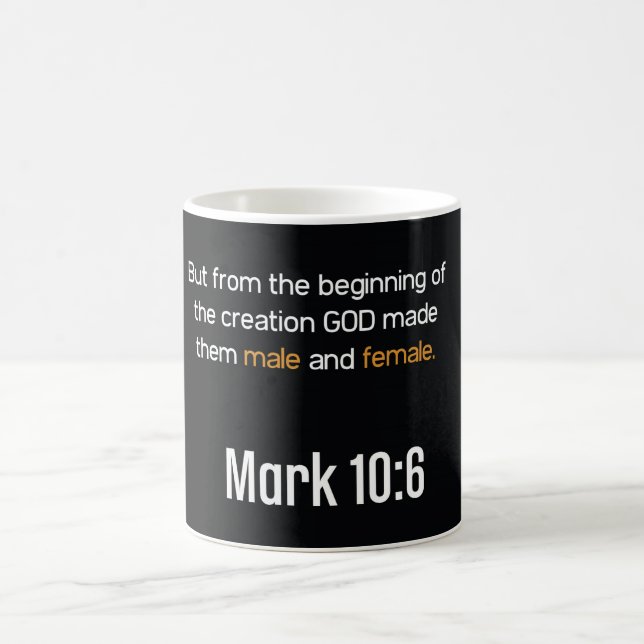 Mark 10:6 Mugg (Center)