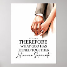 Mark 10:9 Joined togeather