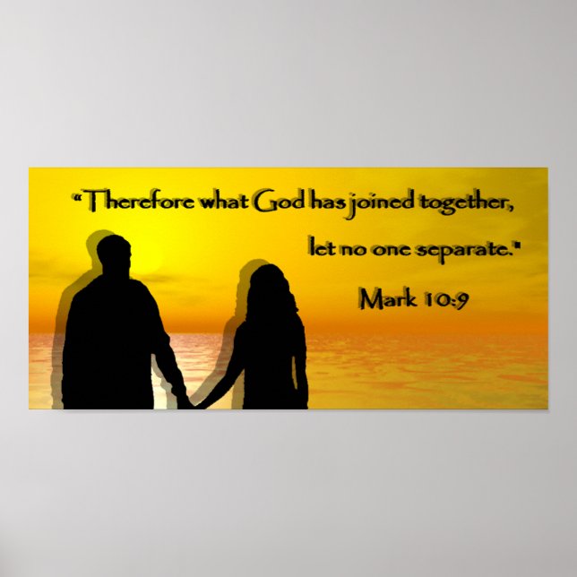 Mark 10:9 poster (Framsidan)