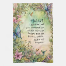 Mark 11:24 Christian Watercolor Image