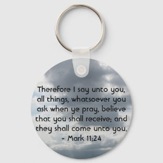 Mark 11:24 - Faith Nyckelring