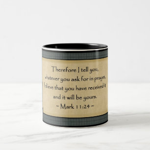 Mark 11:24: Kaffe Mugg
