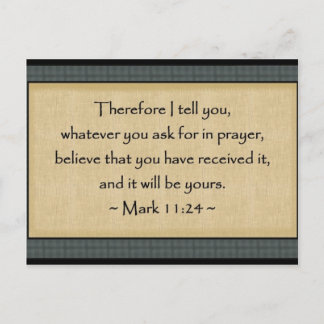 Mark 11:24: vykort