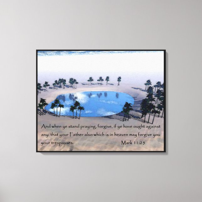 Mark 11:25 canvastryck (Framsida)