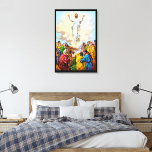 Mark 16:19-20 Jesus återvänder till Far Canvas