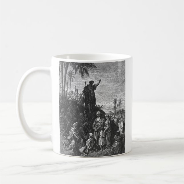  Mark 1A John the Baptist Preaches in the Wilderne Kaffemugg (Vänster)