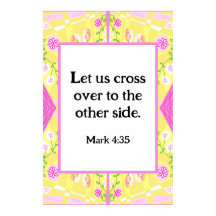 Mark 4:35 Bohemian Chintz Illustration Gults Rosa
