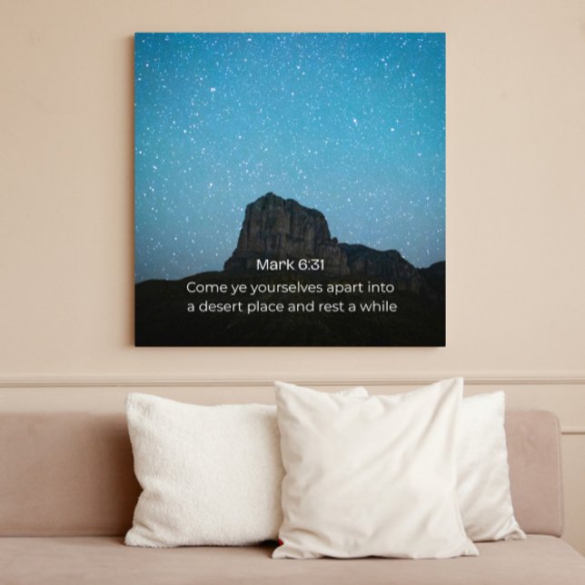 Mark 6:31 KJV Wall Art – Scripture Poster (Skapare uppladdad)