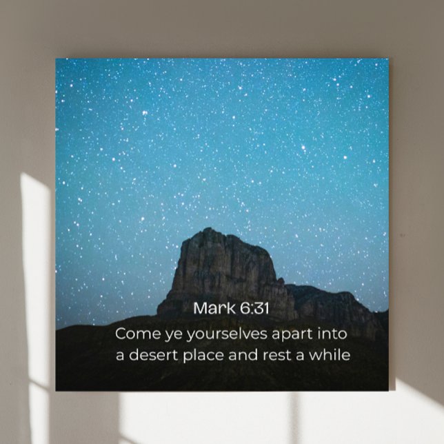 Mark 6:31 KJV Wall Art – Scripture Poster (Skapare uppladdad)