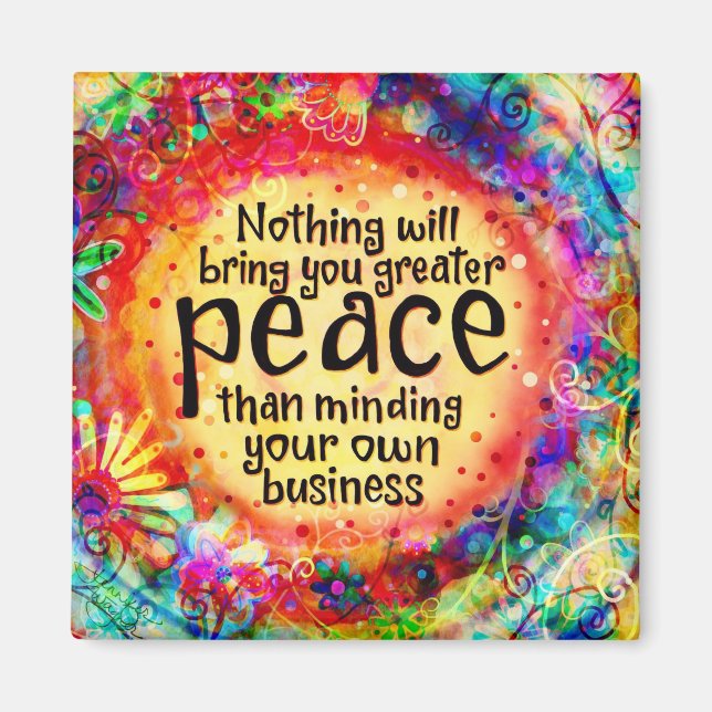 Märk din egen affärskonst magnet (Framsidan)