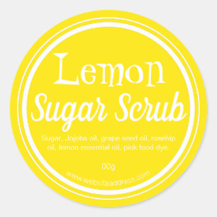 Märk etikett för handgjort citronsocker