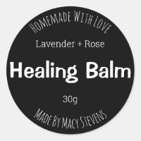 Märk etikett för hemmagjord saltlösning