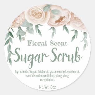 Märk etikett för Homemade Sugar SCrub