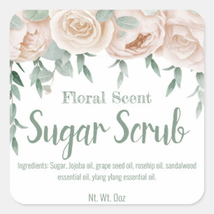 Märk etikett för Homemade Sugar SCrub