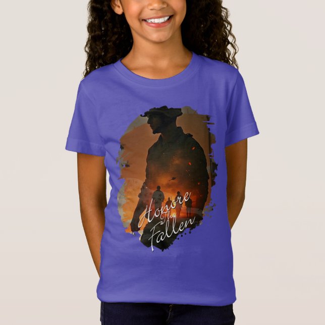 Märk Fallen - kom ihåg deras offer T Shirt (Framsida)