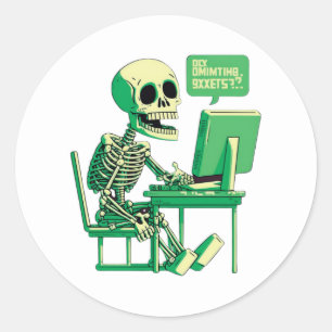 Märk för programmerare och utvecklare runt klistermärke