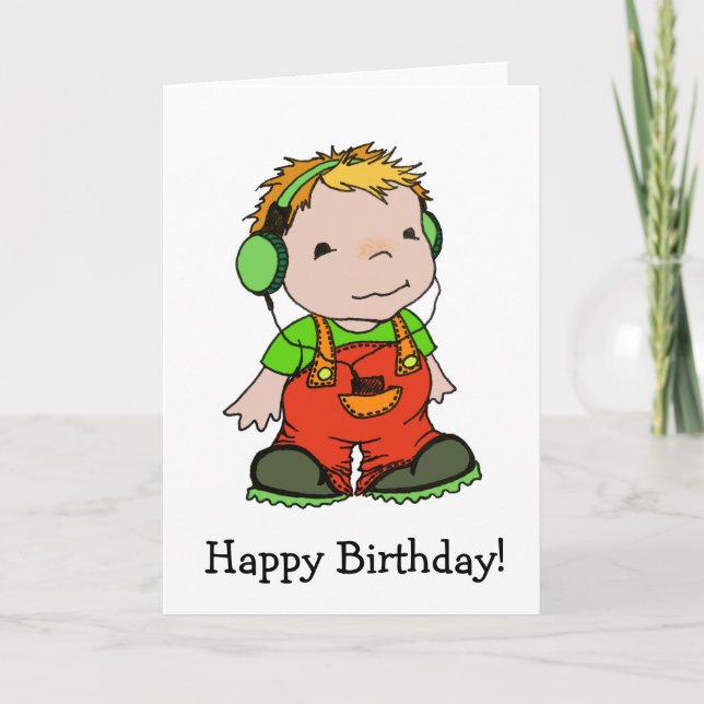 Mark gillar musik kort (Framsida)