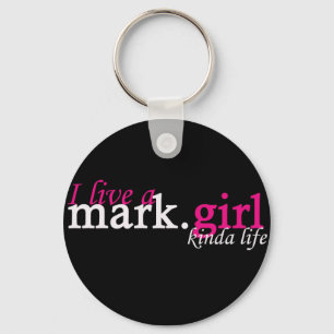 mark.girl-sort av liv nyckelring