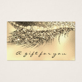 Märk Guld Lash Glam Makeup Visitkort