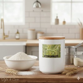 Märk hela vetemjöl för kökslagring mat etiketter