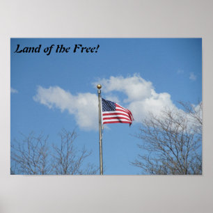 Mark i den fria flagga poster