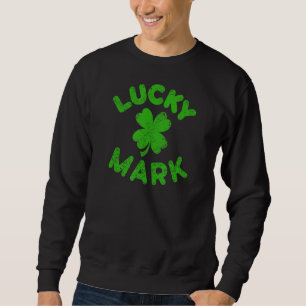 Mark Irish Family St Patrick S Day Lucky Mark Lång Ärmad Tröja