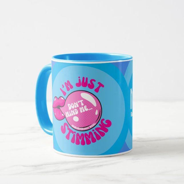 Märk mig inte att jag bara stimulerar - kaffe Mugg (Framsida vänster)