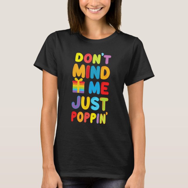 Märk mig inte bara Poppin' Funny Fidget Cute Chris T Shirt (Framsida)
