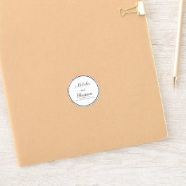 Märk minimalistisk modern kalligraf klistermärken