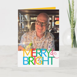 Märk och Bright Photo Helgdag Card Helgkort