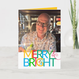 Märk och Bright Photo Helgdag Card Helgkort