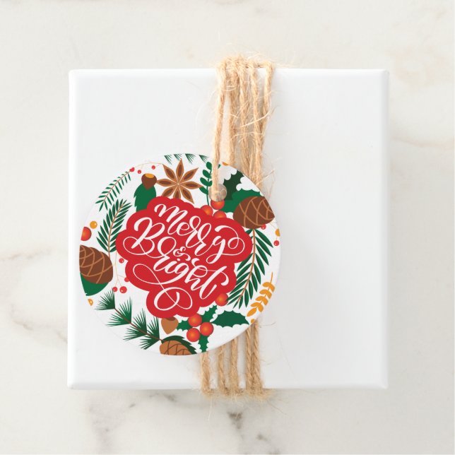 Märk och ljus gåvor etiketter (På plats)