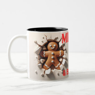 Märk och ljus Pepparkaksgubbe Två-Tonad Mugg