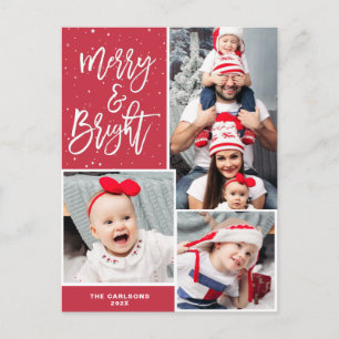 Märk och ljus   vit typografi, julmas vykort