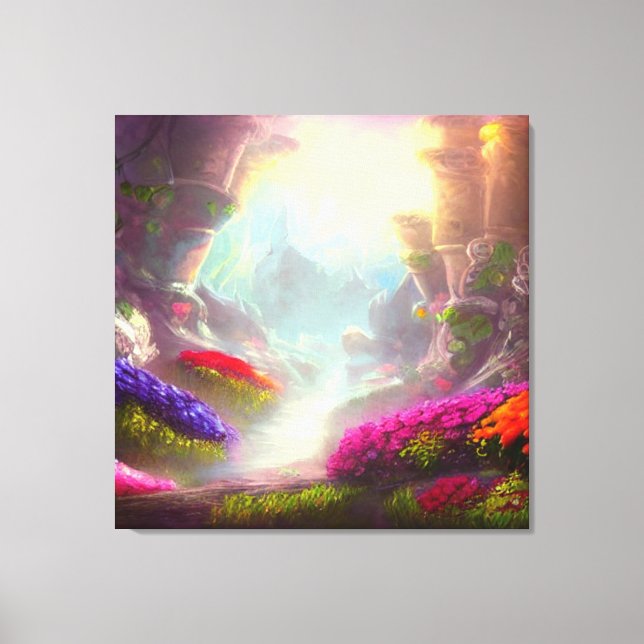 Mark of Light and Toadstools Wall Art Canvastryck (Framsida)