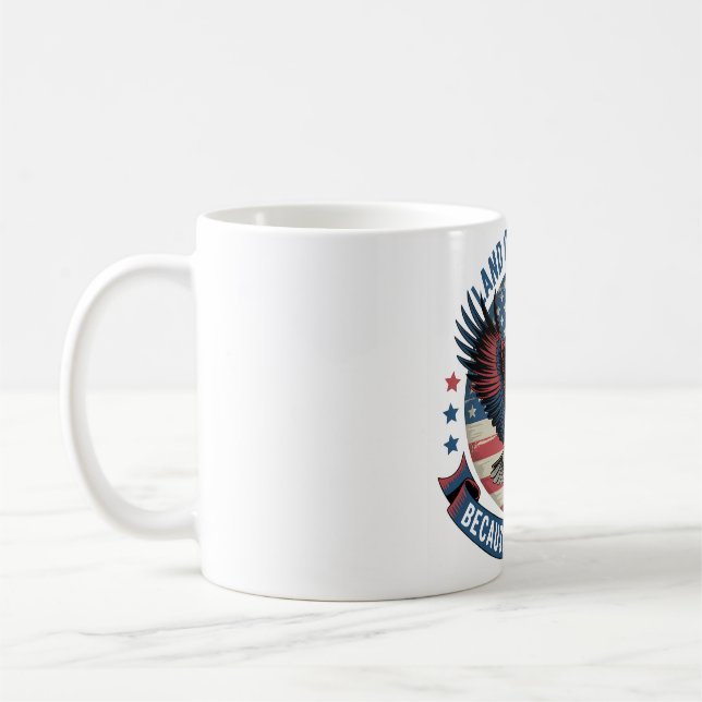 Mark of the Free Eagle Graphic Kaffemugg (Vänster)