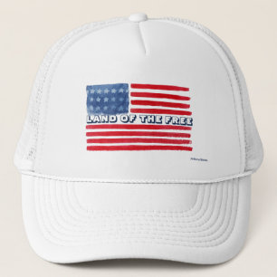 Mark of the Free Truckerkeps - USA flagga Cap