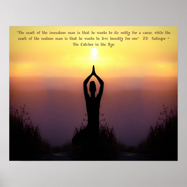 "Mark of the Mature Man" Catcher i Rye-Print Poster (Framsidan)