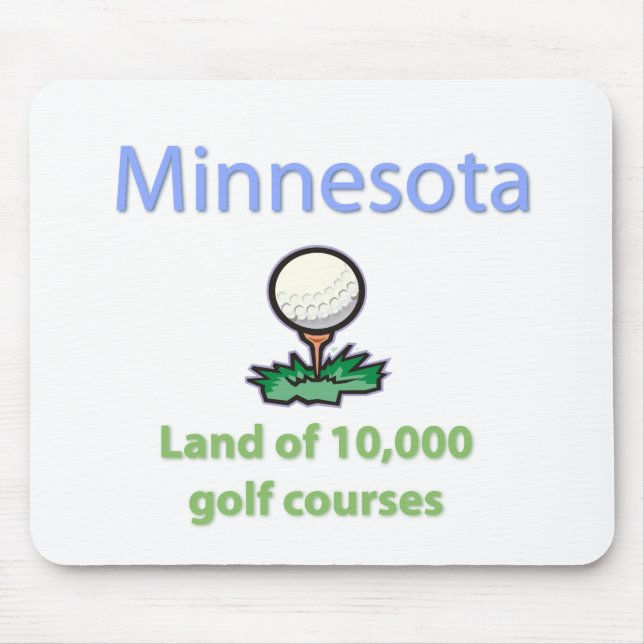 Mark på 10 000 Golf Kurser Musmatta (Framsidan)