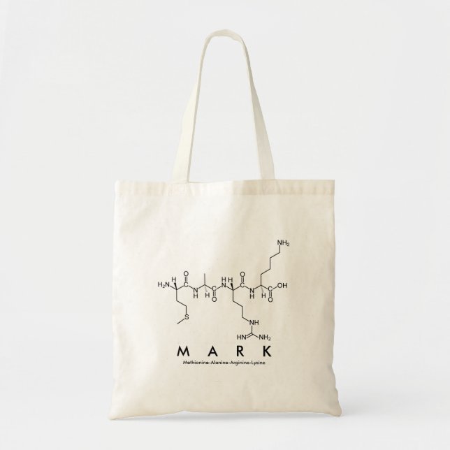 Mark peptide namn säck tygkasse (Framsidan)