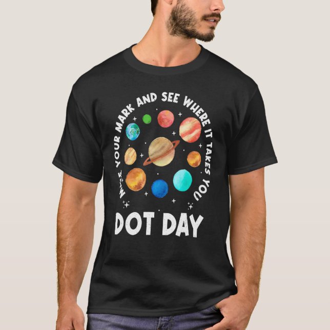 Mark Planets Internationell Dot Day 2023 Boys T Shirt (Framsida)