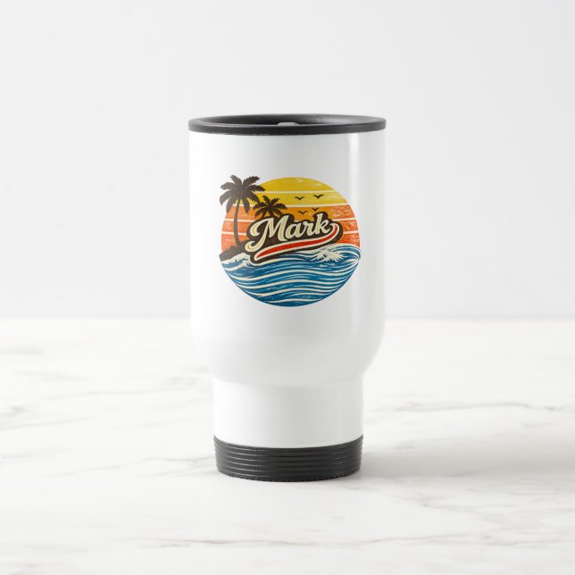 Mark Retro Sunset Name Design Resemugg (Center)